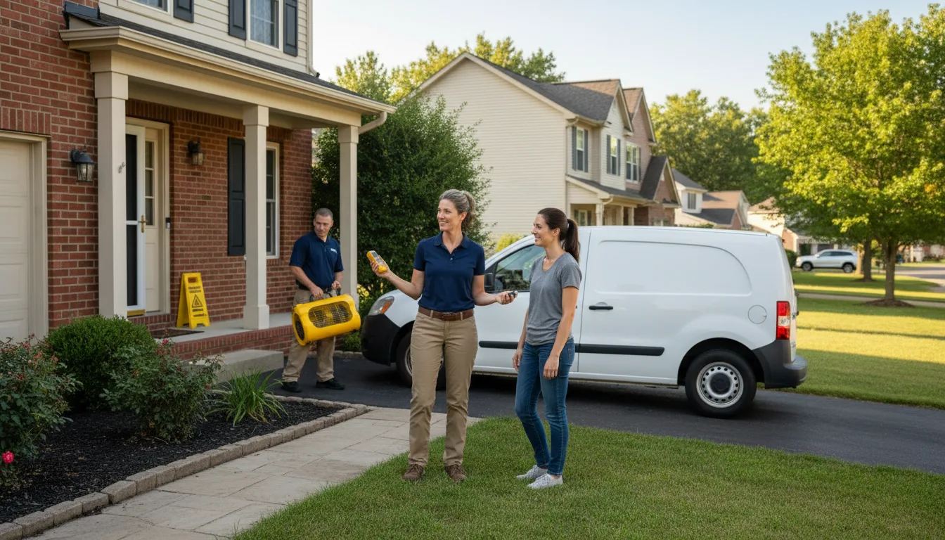 Residential water damage restoration in Vicksburg, MS